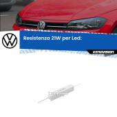 0 VW Polo: Resistenza Spegnispia 21W Economica per retromarcia (1 Pz) Resistenza Spegnispia in Ceramica 15W 10 ohm per LED (1 Pz)