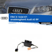 0 X-VOID: Filtri spegnispia H7 per Anabbaglianti Audi A3 8P 2003 - 2012 H7: X-VOID Filtri Digitali Canbus No-Errori per LED