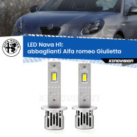 Abbaglianti LED Alfa romeo Giulietta 2010 in poi: H1 Nava
