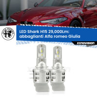 Abbaglianti LED H15 24,000Lm per Alfa romeo Giulia 2015 in poi