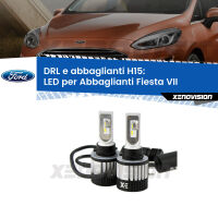 Abbaglianti LED H15 Canbus per Ford Fiesta VII (Mk7) 2017 -2020