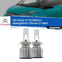 Abbaglianti LED H7 15,000Lm per Citroen C1 Mk2 2014in poi