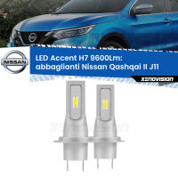Abbaglianti LED H7 9600Lm per Nissan Qashqai II J11 2014-2017
