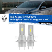 Abbaglianti LED H7 9600Lm per Renault Megane III Mk3 2008 -2015