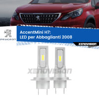Abbaglianti LED H7 9,600Lumen per Peugeot 2008 (Mk1) 2013 -2018
