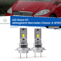 Abbaglianti LED Mercedes Classe-A W169 2004 -2012: H7 Nava