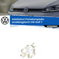Adattatori portalampada Led per Anabbaglianti Golf 7 2017 - 2019