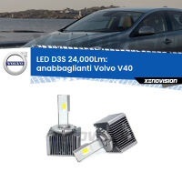 Anabbaglianti LED D3S per Volvo V40 2012 - 2015 24,000Lumen Canbus