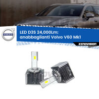 Anabbaglianti LED D3S per Volvo V60 Mk1 2010 - 2018 24,000Lumen Canbus
