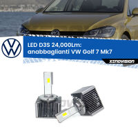 Anabbaglianti LED D3S per VW Golf 7 Mk7 2012 - 2019 24,000Lumen Canbus