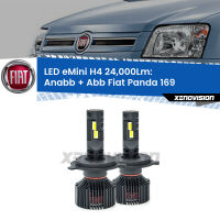 Anabbaglianti LED H4 24,000Lm per Fiat Panda 169 2003 - 2012