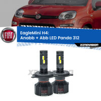 Anabbaglianti LED H4 24,000Lumen per Fiat Panda (312) 2012 in poi