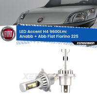Anabbaglianti LED H4 9600Lm per Fiat Fiorino 225 2008 - 2021