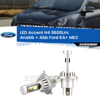 Anabbaglianti LED H4 9600Lm per Ford KA+ Mk3 2014 - 2018