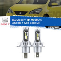 Anabbaglianti LED H4 9600Lm per Seat MII 2011 - 2021