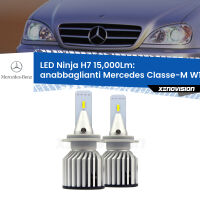 Anabbaglianti LED H7 15,000Lm per Mercedes Classe-M W163 1998 - 2005