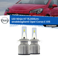 Anabbaglianti LED H7 15,000Lm per Opel Corsa E X15 2014 - 2019
