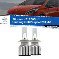 Anabbaglianti LED H7 15,000Lm per Peugeot 208 Mk1 2012 - 2018