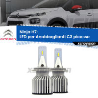 Anabbaglianti LED H7 15,000Lumen per Citroen C3 picasso  2009 -2016