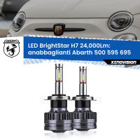 Anabbaglianti LED H7 24,000Lm per Abarth 500 595 695  2008 - 2015