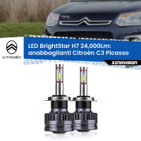 Anabbaglianti LED H7 24,000Lm per Citroën C3 Picasso 2009 - 2016