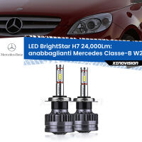 Anabbaglianti LED H7 24,000Lm per Mercedes Classe-B W245 Prima serie
