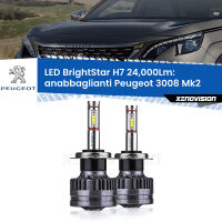 Anabbaglianti LED H7 24,000Lm per Peugeot 3008 Mk2 2016 in poi