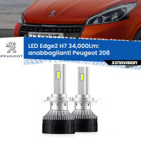 Anabbaglianti LED H7 34,000Lm per Peugeot 208 restyling