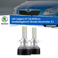 Anabbaglianti LED H7 34,000Lm per Skoda Roomster 5J fari lenticolari