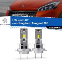 Anabbaglianti LED Peugeot 208  prima serie: H7 Nava