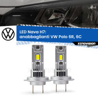 Anabbaglianti LED VW Polo 6R, 6C a parabola squadrata: H7 Nava
