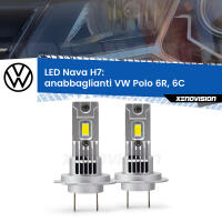 Anabbaglianti LED VW Polo 6R, 6C lenticolare: H7 Nava