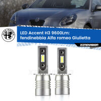 Fendinebbia LED H3 9600Lm per Alfa romeo Giulietta 2010 in poi