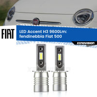 Fendinebbia LED H3 9600Lm per Fiat 500 2007 - 2022