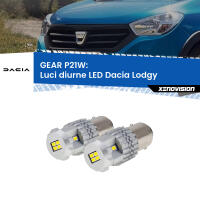 GEAR P21W: luci diurne LED Dacia Lodgy  2012 in poi