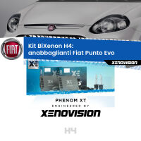 H4: Kit Bi Xenon Fiat Punto Evo  (2009 - 2015) Specifico Zero-Spie