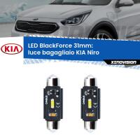 Luce Bagagliaio LED per KIA Niro 2016 in poi: C5W BlackForce 31mm (Coppia)