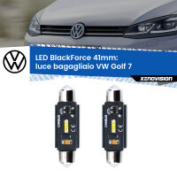 Luce Bagagliaio LED per VW Golf 7  2012 - 2019: C5W BlackForce 41mm (Coppia)