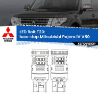 Luce Stop LED Mitsubishi Pajero IV V80 2007 - 2021: T20 Bolt