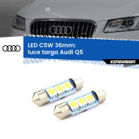 Luce Targa LED c5w 36mm Audi Q5  2008 - 2011 (Coppia)