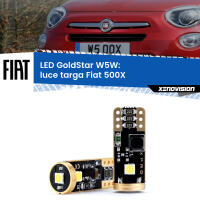 Luce Targa LED Fiat 500X 2014 in poi: T10 GoldStar