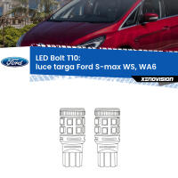 Luce Targa LED Ford S-max WS, WA6 2006 - 2014: T10 Bolt