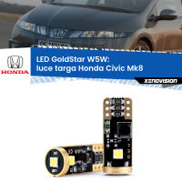 Luce Targa LED Honda Civic Mk8 2005 - 2010: T10 GoldStar