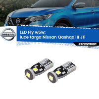 Luce Targa LED Nissan Qashqai II J11 2014 in poi: W5W Fly