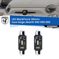 Luce Targa LED per Abarth 500 595 695  2008 - 2022: C5W BlackForce 36mm (Coppia)