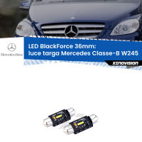 Luce Targa LED per Mercedes Classe-B W245 2005 - 2011: BlackForce C5W 36mm