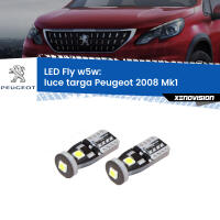Luce Targa LED Peugeot 2008 Mk1 2013 - 2018: W5W Fly