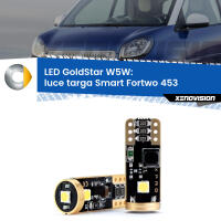 Luce Targa LED Smart Fortwo 453 2014 in poi: T10 GoldStar
