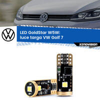 Luce Targa LED VW Golf 7 2012 - 2019: T10 GoldStar