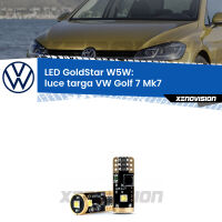  Luce Targa LED VW Golf 7 Mk7 2012 - 2019: W5W GoldStar